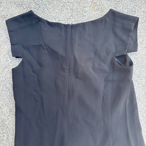 MM LaFleur Sarah Dress Womens 2 Black Minimal Office Business Career Sheath - Picture 9 of 13